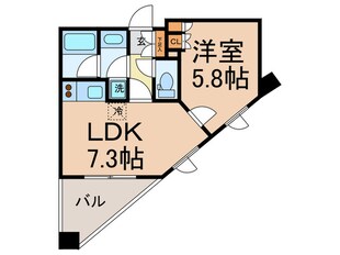 レジディア三軒茶屋の物件間取画像